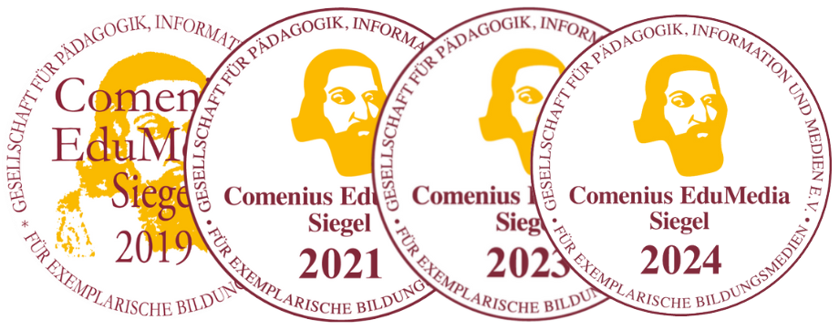 ComeniusEduMedia Siegel fächer 2024